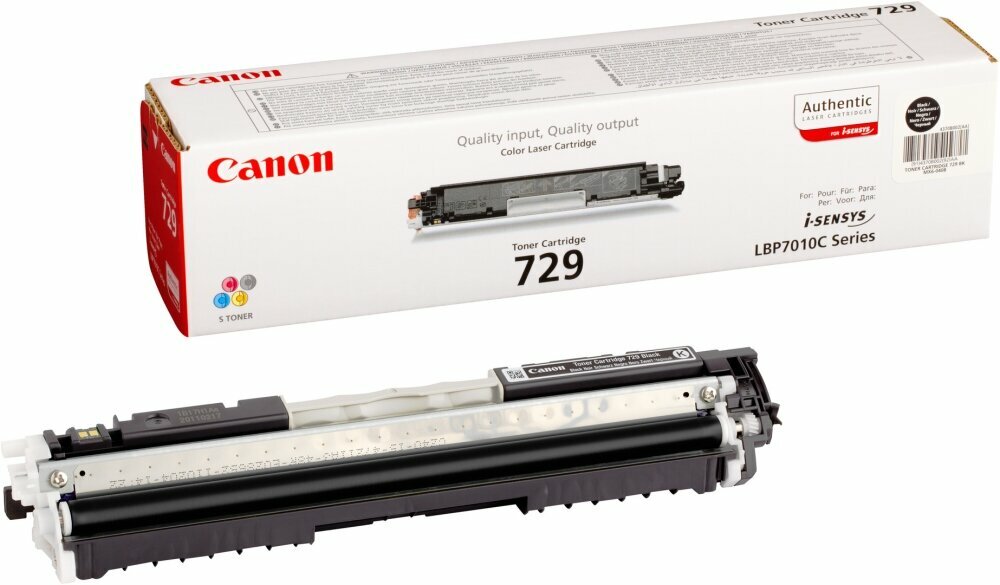 Картридж для печати Canon Картридж Canon 729 4370B002 вид печати лазерный, цвет Черный, емкость