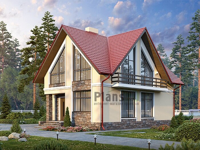 Проект дома Plans-43-17 (119 кв.м, кирпич) - фотография № 1