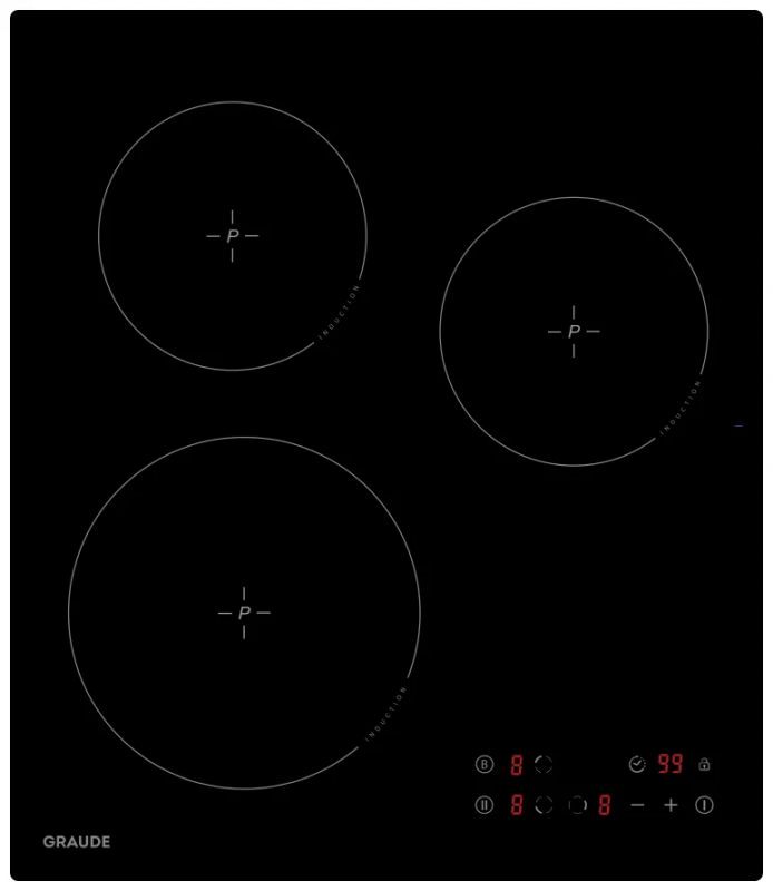 Индукционная варочная панель GRAUDE IK 45.0 S, черный