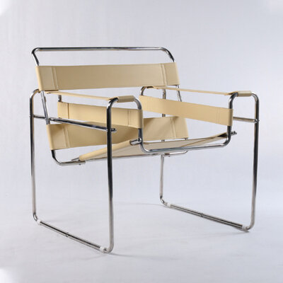 Кресло для отдыха в стиле Wassily Chair by Marcel Breuer (цвет хаки) - фотография № 1