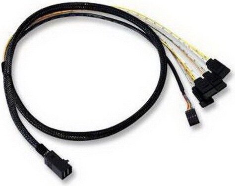 Кабель ACD-SFF8643-10M  INT SFF8643-SFF8643 ( HDmSAS -to- HDmSAS internal cable w/SideBand) 100cm (аналог LSI00405 2282100-R) (6705047-100)