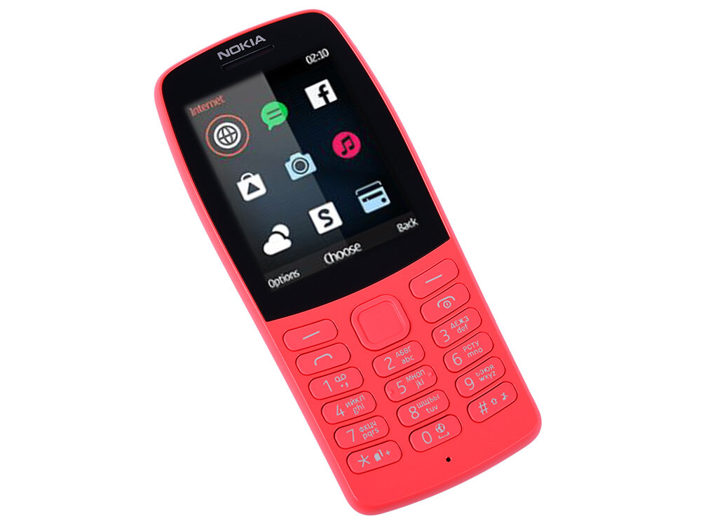 Мобильный телефон NOKIA 210 DS Red TA-1139, 2.4"