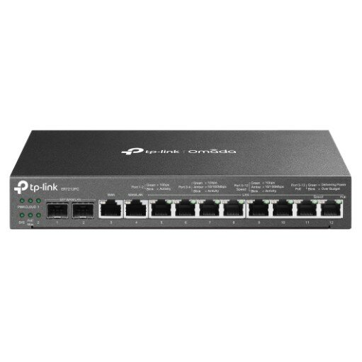 TP-Link Сетевое оборудование ER7212PC Гигабитный VPN-маршрутизатор Omada с портами PoE+ и контроллером