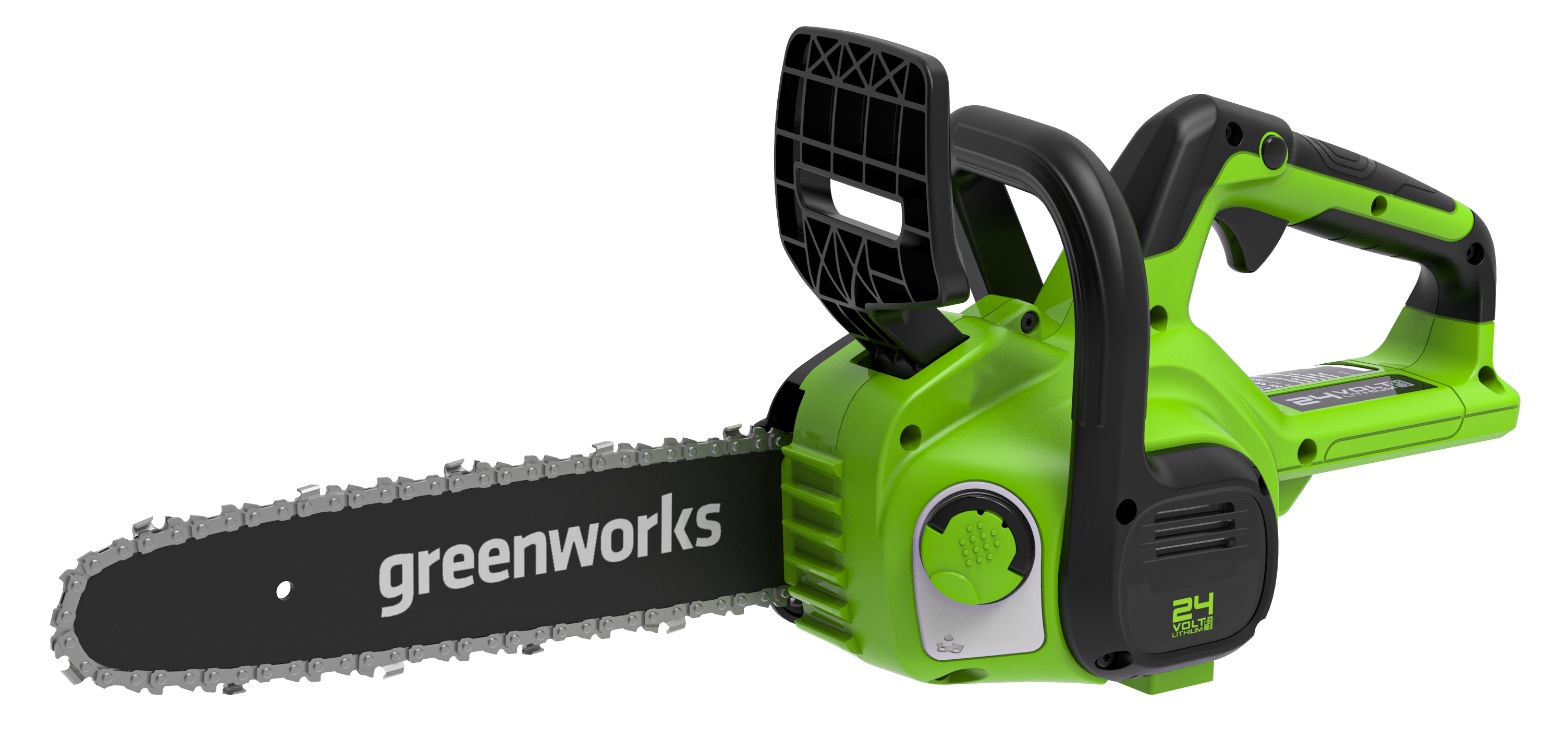 Цепная пила аккумуляторная Greenworks Арт. 2007007, 24V, 30см, бесщеточная, без АКБ и ЗУ - фотография № 1