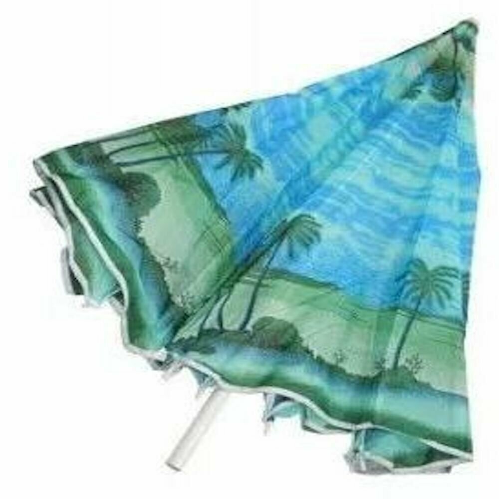Зонт пляжный d160см h170см Зеленые пальмы - фотография № 2