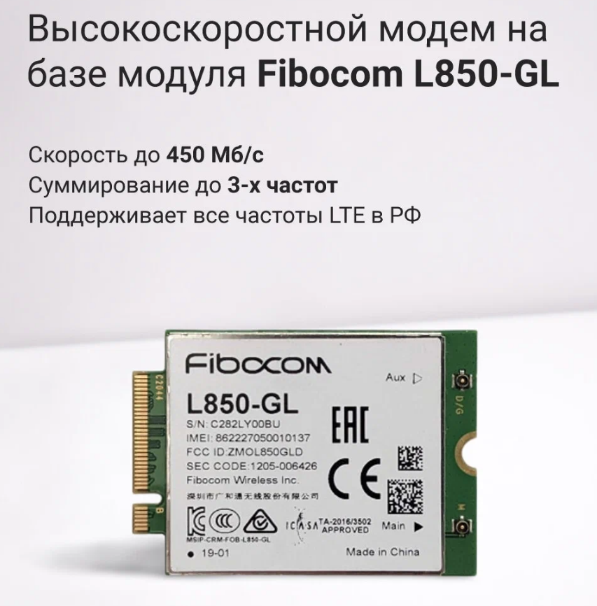 Модем USB(30) cat9 в корпусе CXDIGITAL MOLOT (2*SMA mimo)