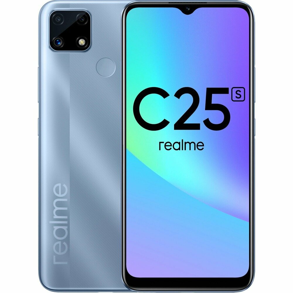 Смартфон Realme C25s 64 ГБ голубой