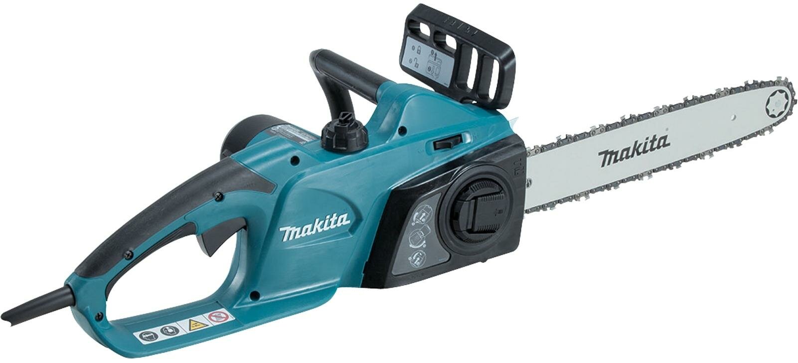 Электрическая цепная пила Makita UC4041A Пила цепная,1800Вт,шина-40см,шаг-3\\\\8",паз-1.3мм, 4.7кг,кор,поперечное распол дв-ля