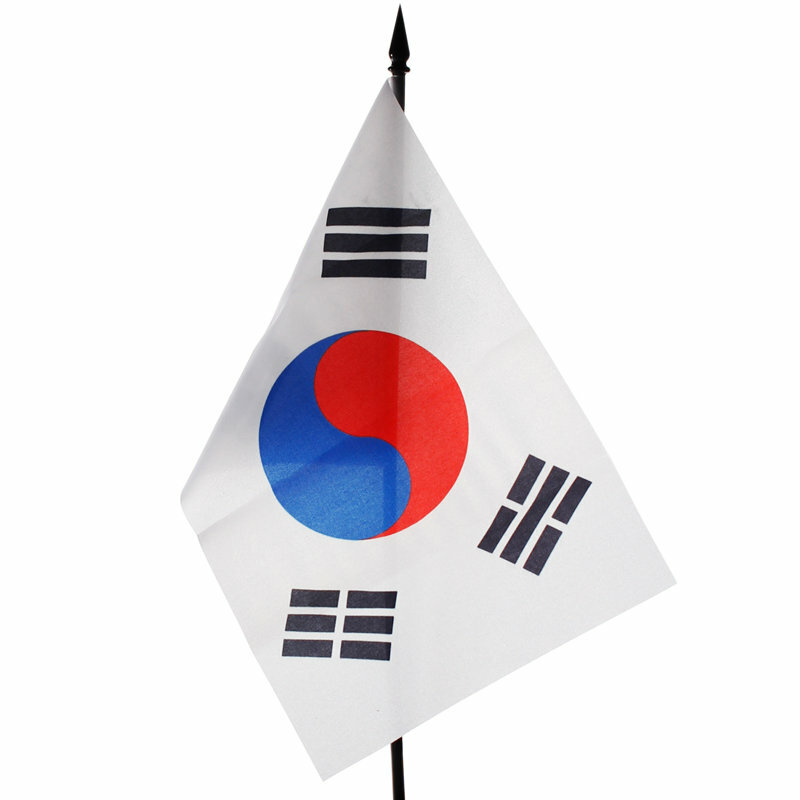 Подарки Настольный флаг Южной Кореи (22 х 14 см)