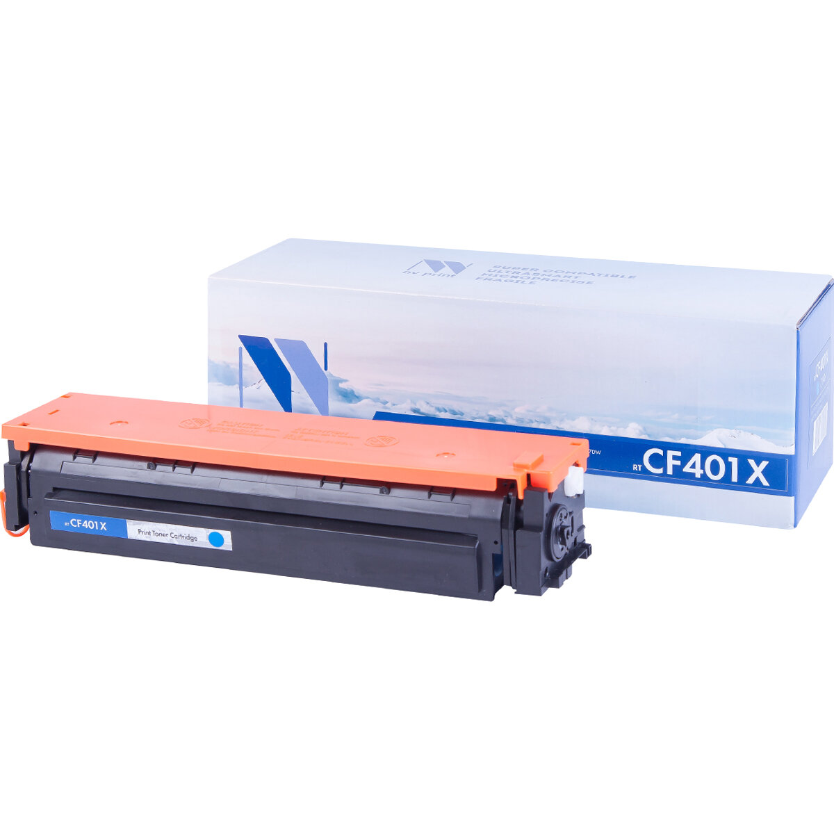 Совместимый картридж NV Print NV-CF401X Cyan (NV-CF401XC) для HP LaserJet Color Pro M252dw, M252n, M274n, M277dw, M277n