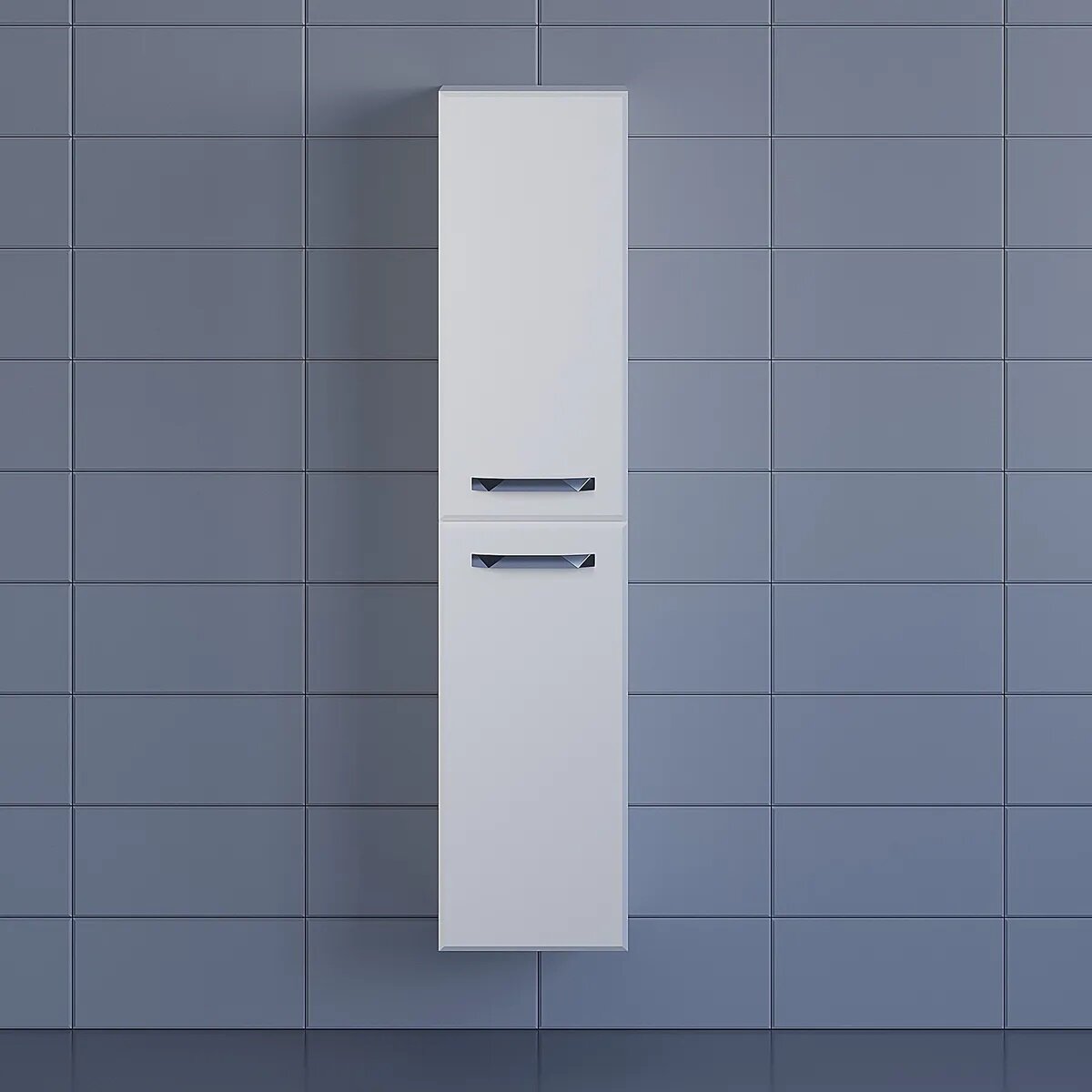 Шкаф-пенал для ванной комнаты Uperwood Foster 36*30*160 см, подвесной, белый - фотография № 1
