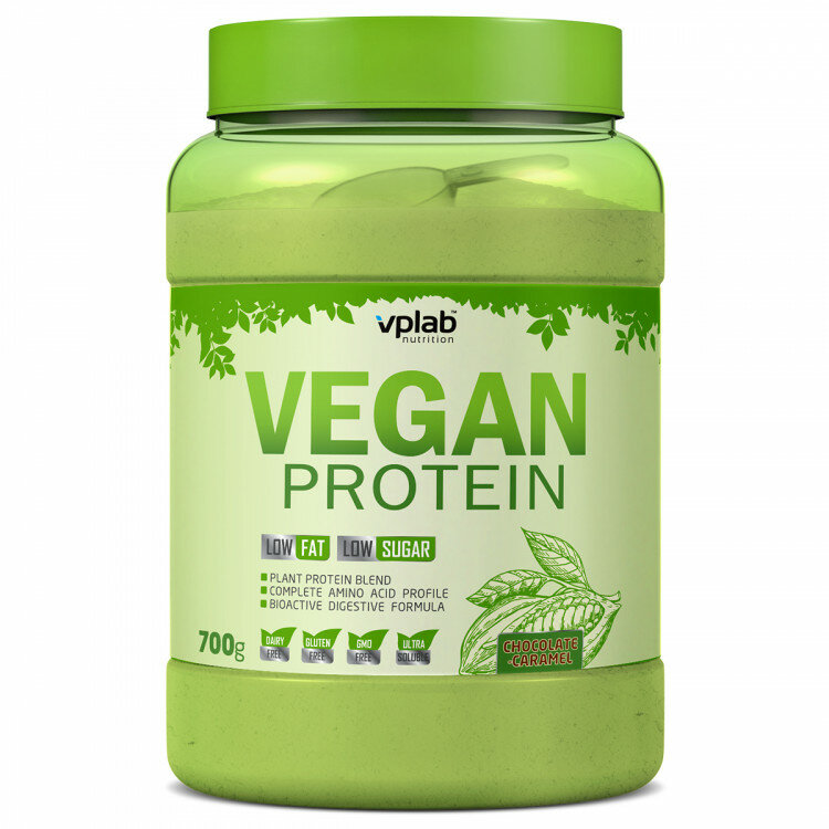 Протеин vplab Vegan Protein (700 г) шоколад-карамель