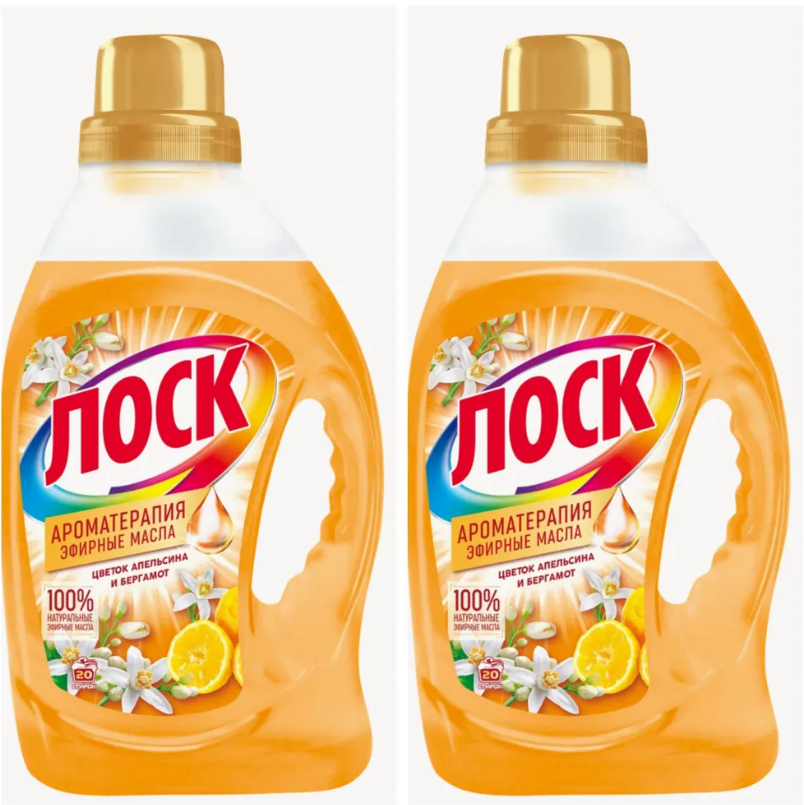 фото Гель для стирки Лоск апельсин и бергамот 1,46л х 2 штуки