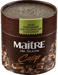 Maitre Сахар Maitre de Sucre леденцовый коричневый,300г, 3 шт.