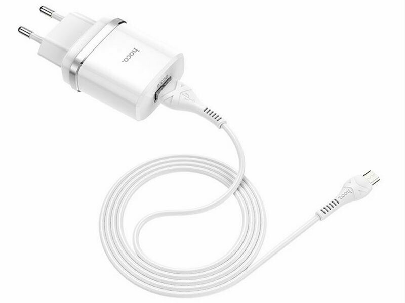 Беспроводное зарядное устройство Hoco C12Q Smart + кабель microUSB