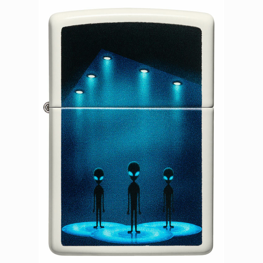 Зажигалка Zippo Classic Aliens Design Glow in the Dark Green 49487 - фотография № 2