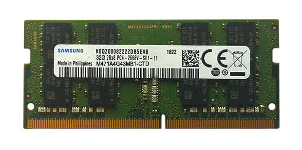 Оперативная память Samsung M471A4G43AB1-CWED0 /32GB / PC4-25600 DDR4 UDIMM-3200MHz SO-DIMM/в комплекте 1 модуль