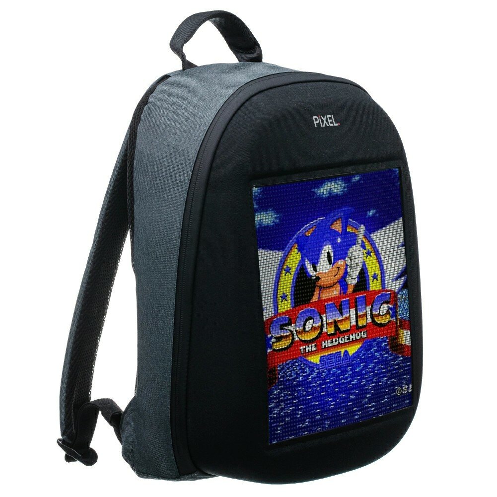 Рюкзак с LED-дисплеем Pixel One PIXEL BAG Grafit серый