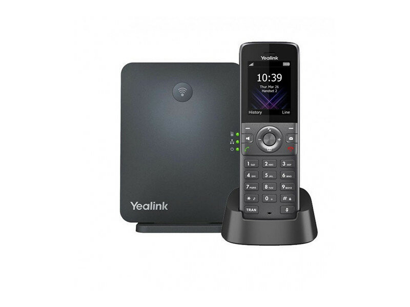 YEALINK DECT-трубка Yealink W73P DECT (база W70B + трубка W73H) до 10 SIP - аккаунтов, до 10 трубок на базу, до 20 одноврем. Вызовов