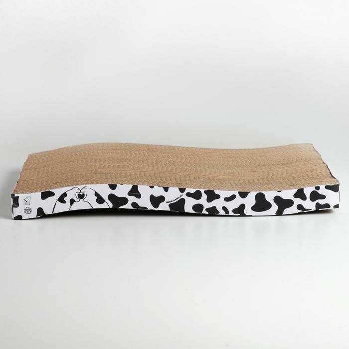 Когтеточка из картона с кошачьей мятой Moo-meow, волна, 22 х 45 см - фотография № 3
