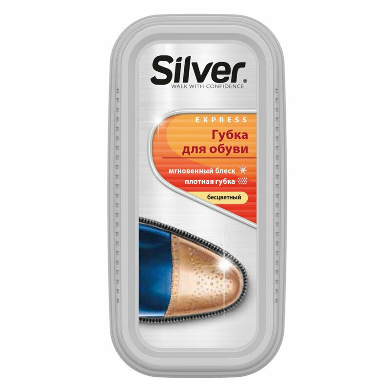 Губка для обуви Silver бесцветная (PS2102-03), 1041043