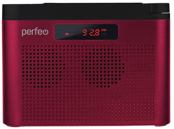 Perfeo радиоприемник цифровой тайга FM+ 66-108МГц/ MP3/ встроенный аккум,USB/ бордовый (I70RED) [PF_C4940]