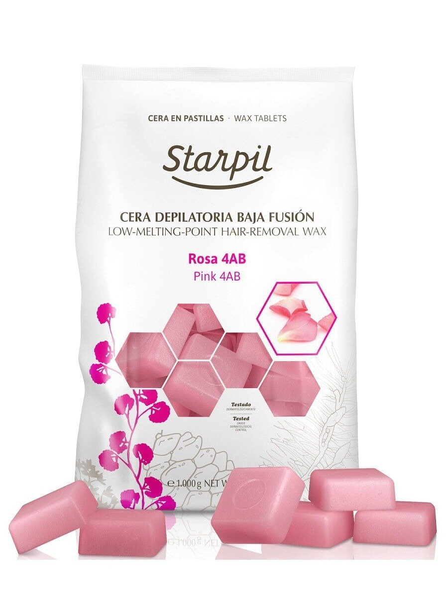 Starpil Cera Rosa Роза пленочный воск для депиляции в дисках (1 кг)