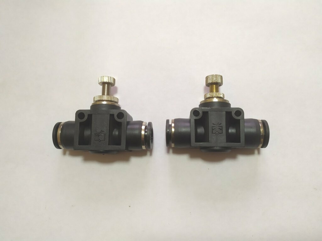 фото Кран игольчатый тонкой настройки быстросъемный, 10 мм, 2шт комплект