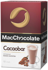 MacChocolate Какао Mac Chocolate Cacaobar, 10штx20г