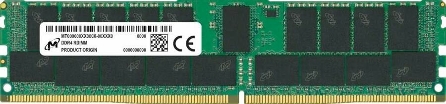 Оперативная память Micron MTA36ASF8G72PZ-3G2F1/64GB Registered/ PC4-25600 DDR4 RDIMM-3200MHz DIMM/в комплекте 1 модуль