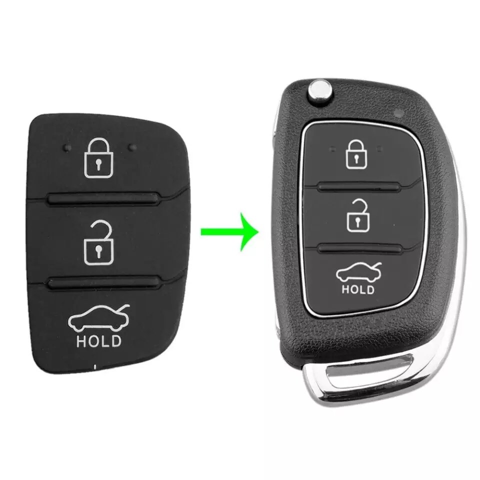 Кнопки для ключа Hyundai/кнопки ключа зажигания KIA/кнопки выкидного ключа/3 кнопки hold