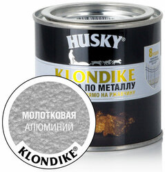 HUSKY-KLONDIKE Краска по металлу с молотковым эффектом алюминий (250мл)