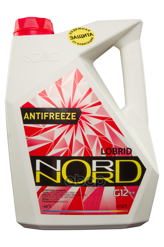 Антифриз Nord High Quality Antifreeze Готовый -40c Красный 5 Кг Nr 20249 nord арт. NR 20249
