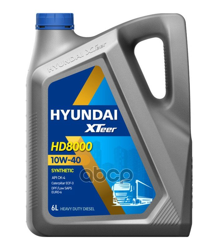 HYUNDAI XTeer Hyundai Xteer Hd Ultra 10W40 (6L)_Масло Моторн.! Синт Api Ck-4/Cj-4/Sn, Acea E9, Mb 228.31