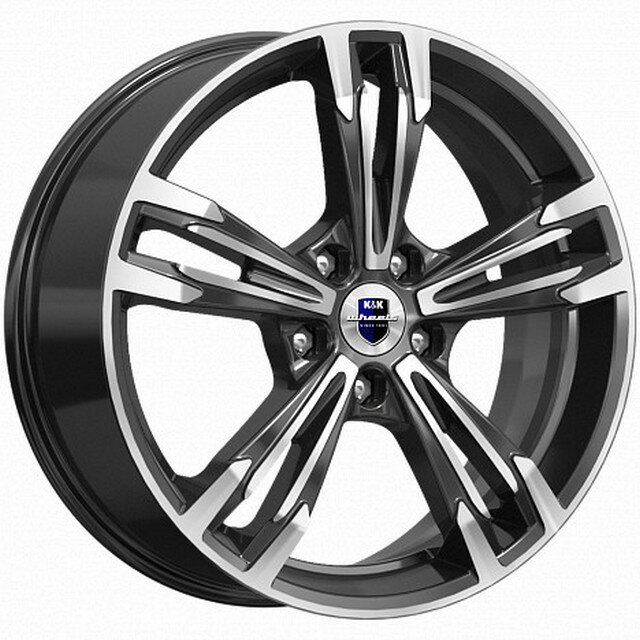 Колесный диск КиК Karrera Light 7.0x18/5x112 D57.1 ET43 алмаз чёрный