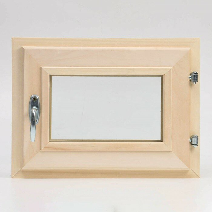 Окно - форточка 30х40 см прозрачный стеклопакет липа - фотография № 1
