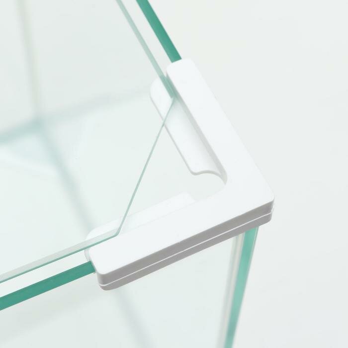 Аквариум Куб белый уголок, покровное стекло, 31л, 30 x 30 x 35 см - фотография № 4