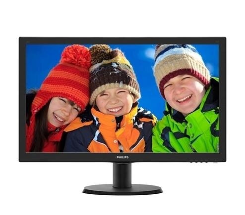 Монитор LCD PHILIPS 23.6" 243V5QSBA (00/01), черный