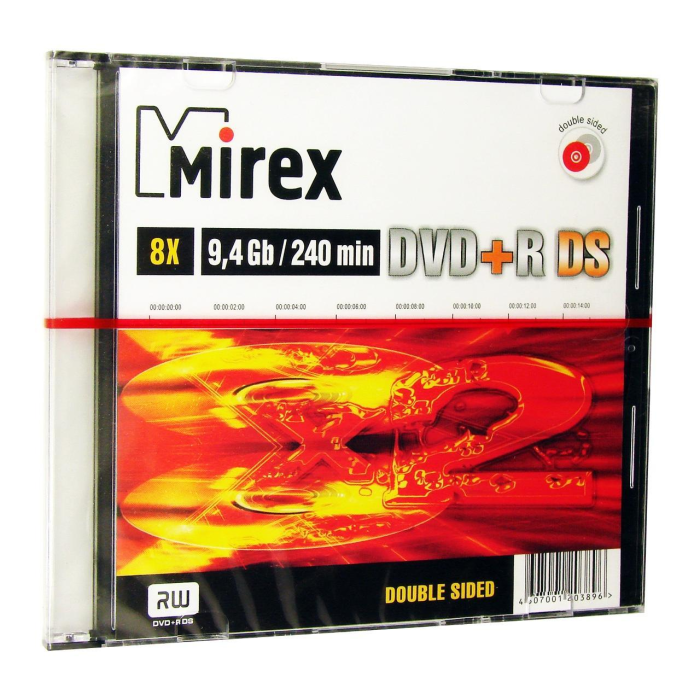 Диск DVD+R DS Mirex 9.4Gb 8x