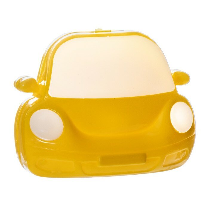 Настенные RISALUX Ночник "Машинка" LED желтый 7х8х7 см - фотография № 8