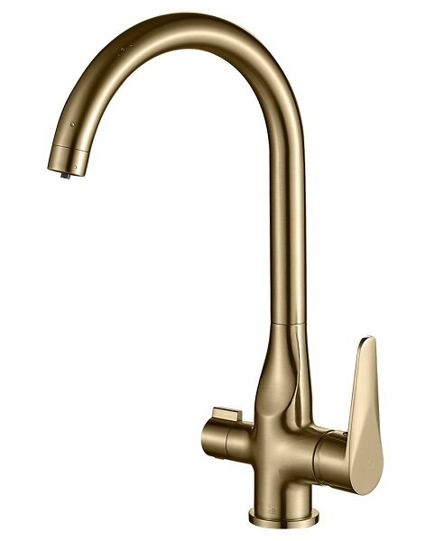 Смеситель для кухни 2в1 Zorg Steel Hammer SH 910 BR с подключением к фильтру