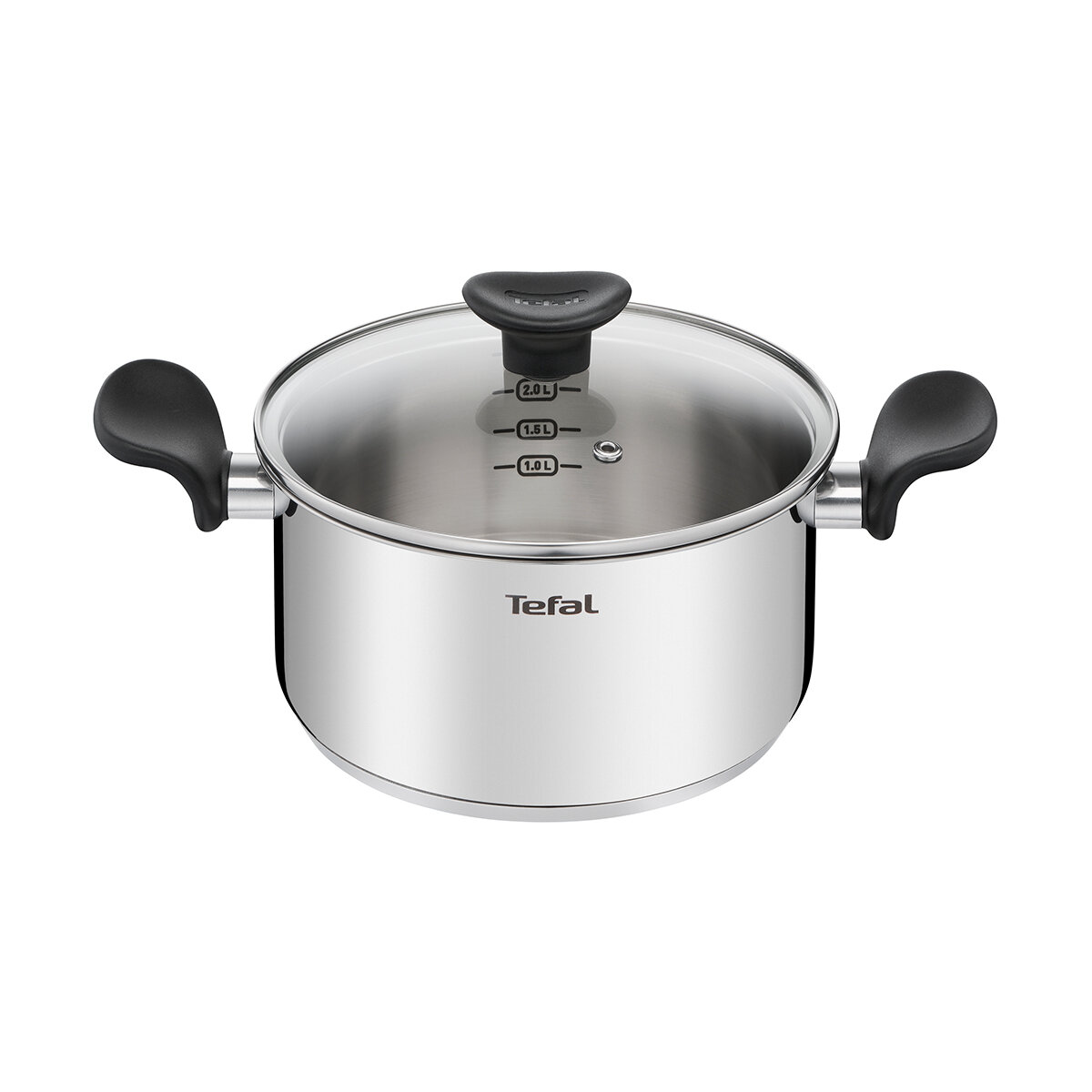 Кастрюля Tefal Primary, нержавеющая сталь, с крышкой, 3 л, 20 см