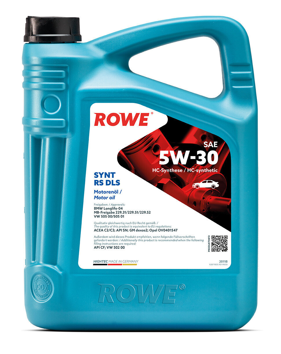 Масло моторное ROWE HIGHTEC SYNT RS DLS 5W-30 (4 л)