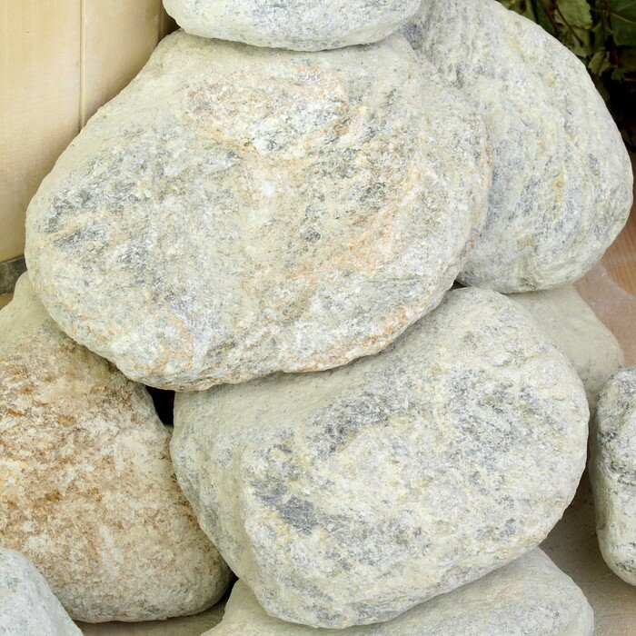 Камень для бани "Талькохлорит" обвалованный, коробка 20кг, фракция 70-150мм "Добропаровъ" - фотография № 3