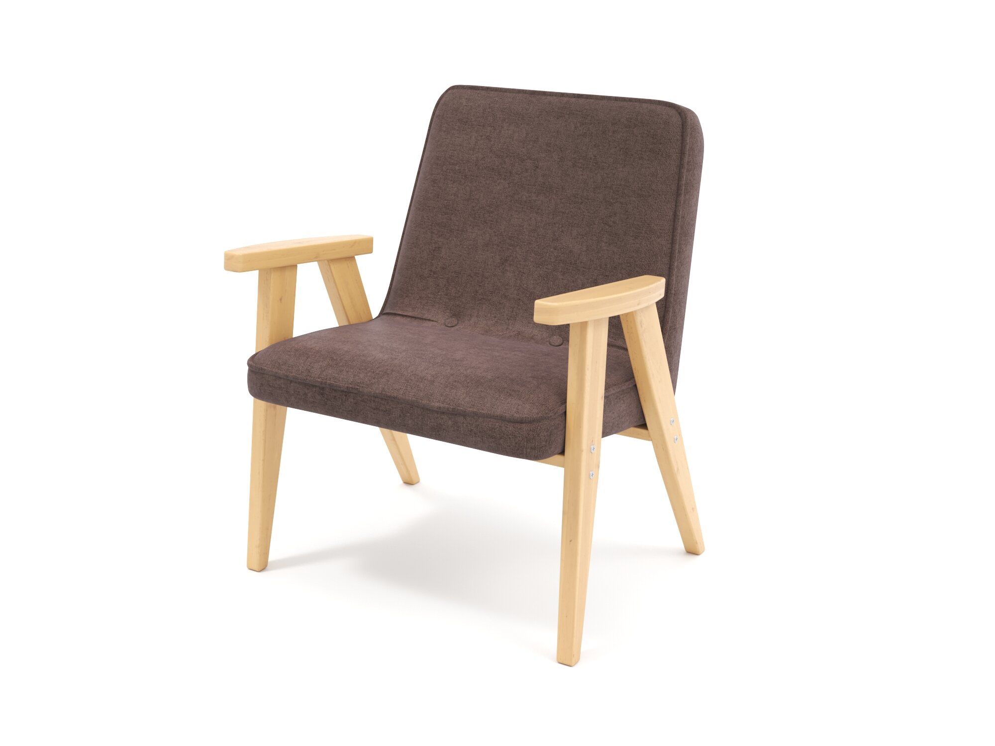 Мягкий стул кресло Soft Element Джек, дизайнерский, с подлокотниками, со спинкой, коричневый, современный скандинавский лофт, на кухню, в гостиную