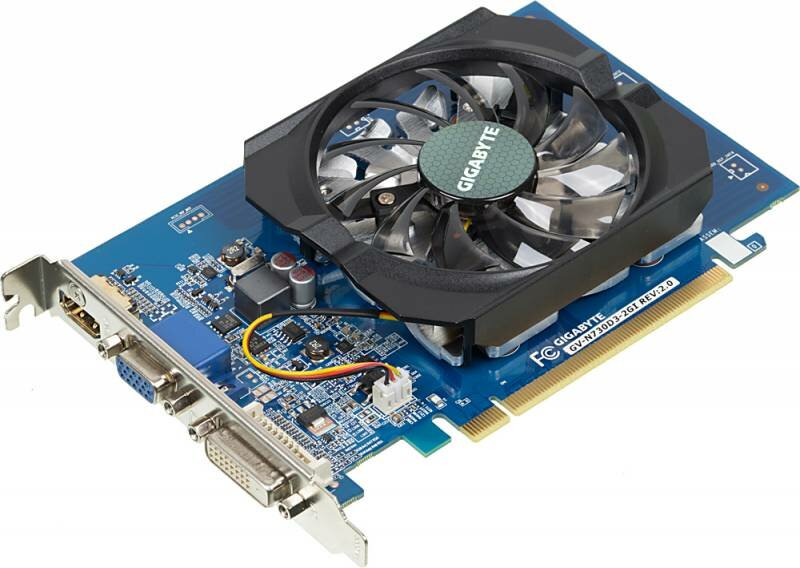 Видеокарта Gigabyte PCI-E GV-N730D3-2GI nVidia GeForce GT 730 2048Mb 64bit DDR3 902/1800 DVIx1/HDMIx