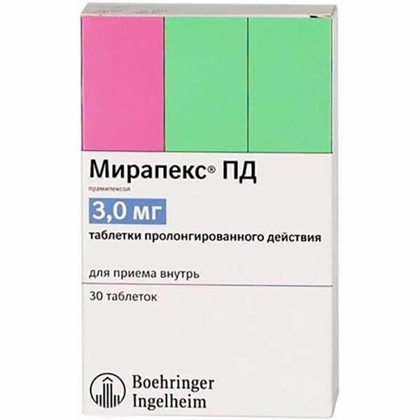 Мирапекс ПД таб. пролонг. действ.