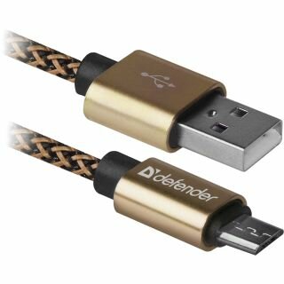 Кабель Defender USB08-03T 1M GOLD (87800)