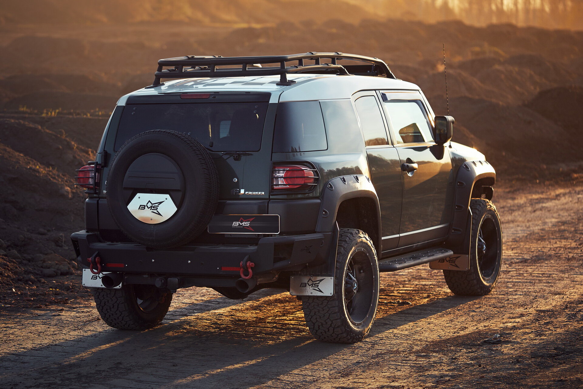 Бампер силовой задний BMS ALFA для Тойота FJ Cruiser 2007-2021 — фото 11