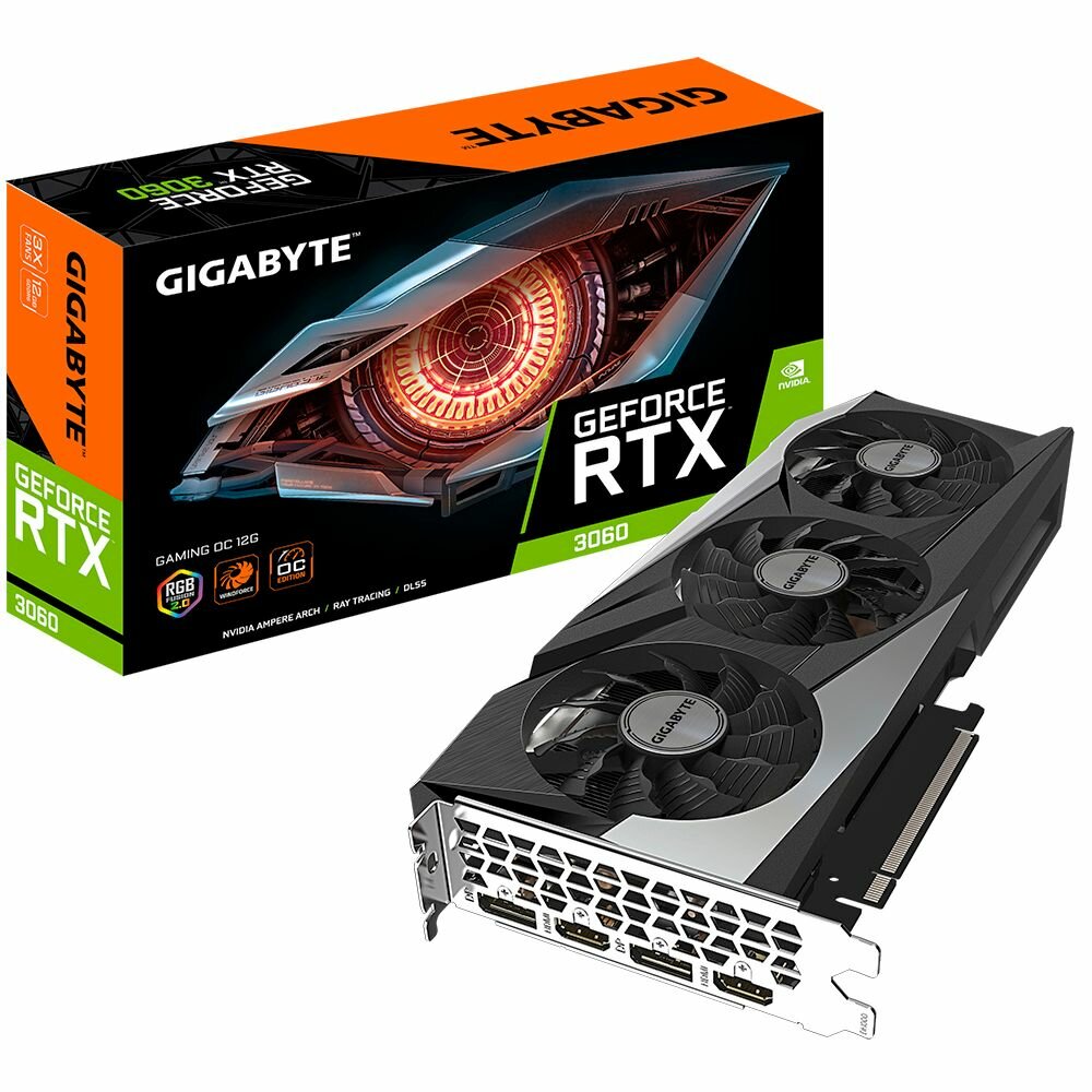 Видеокарта Gigabyte GeForce RTX 3060 (3060GAMING OC-12GD)